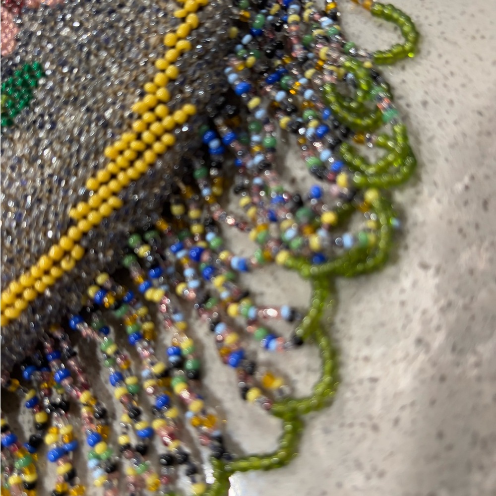 Vintage Beaded Art Deco 1920’s Clip Purse with Chain - Picture 12 of 15
